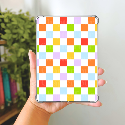 Checkered Rainbow Kindle Insert