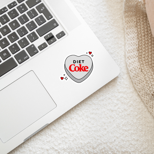 Diet Coke Heart Sticker