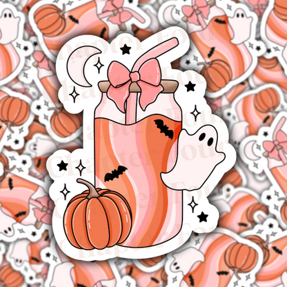 Spooky Season Drink Sticker