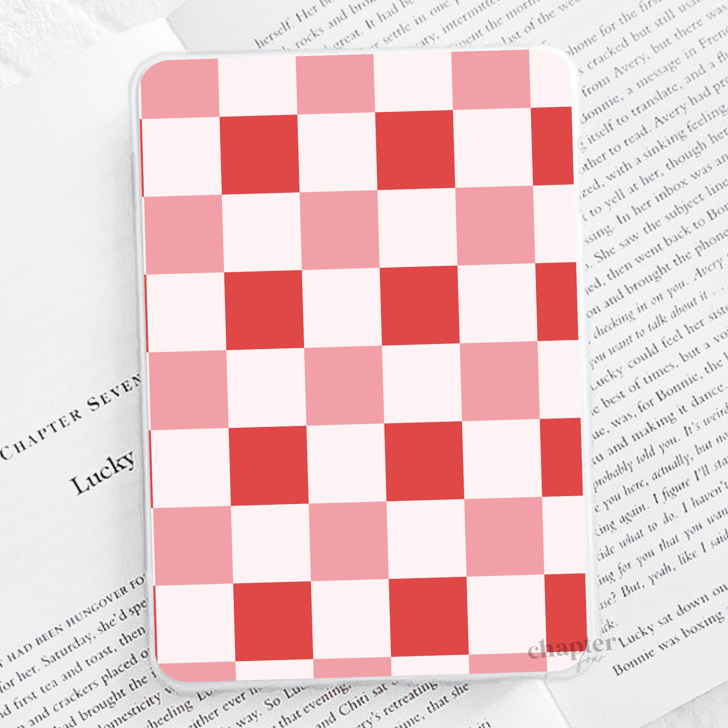 Red Checkers E-Reader Insert