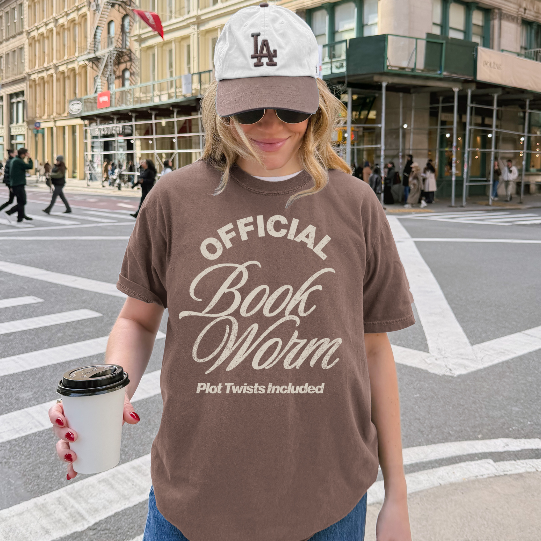 Official Book Worm Plot Twists Included T-Shirt