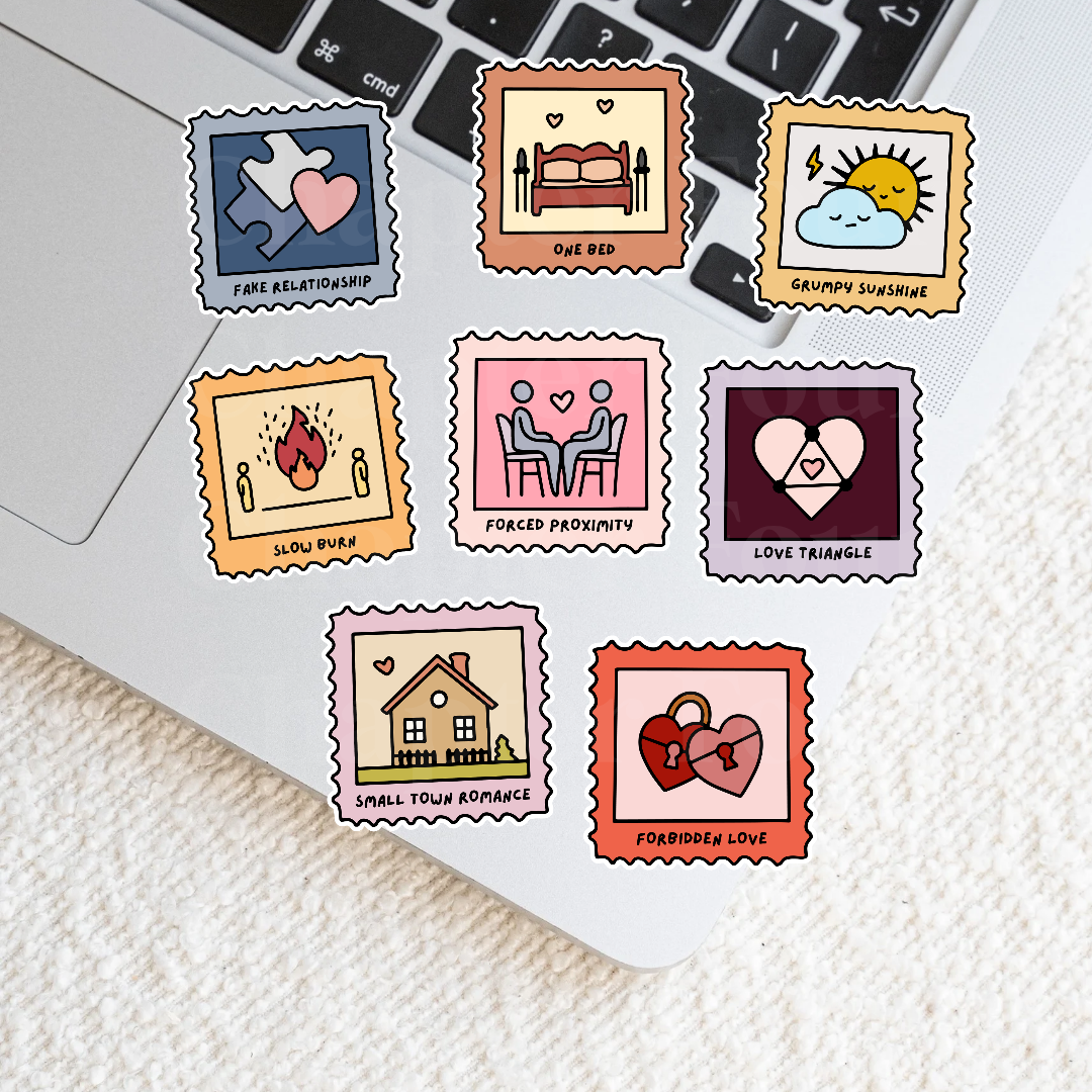 Romance Trope Stamp Stickers