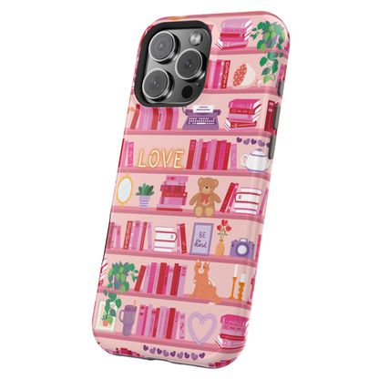 Romance Bookshelf Phone Case | Magnetic Compatible, Dual Layer Protection