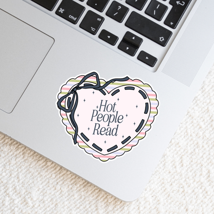 Hot People Read Heart Sticker