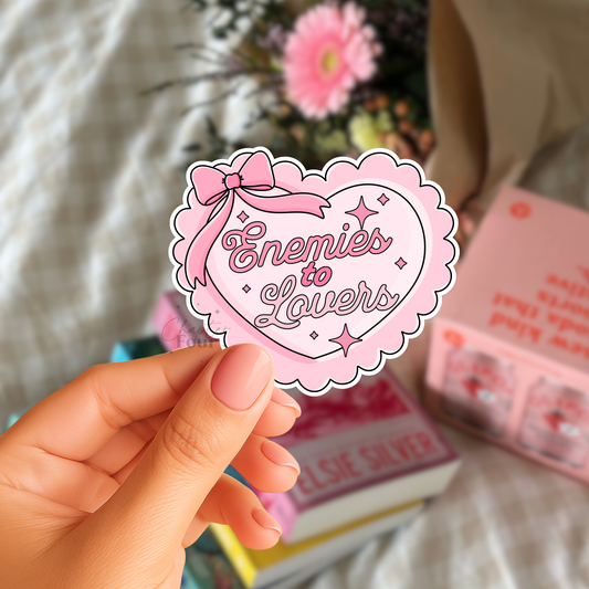 Enemies To Lovers Heart Sticker