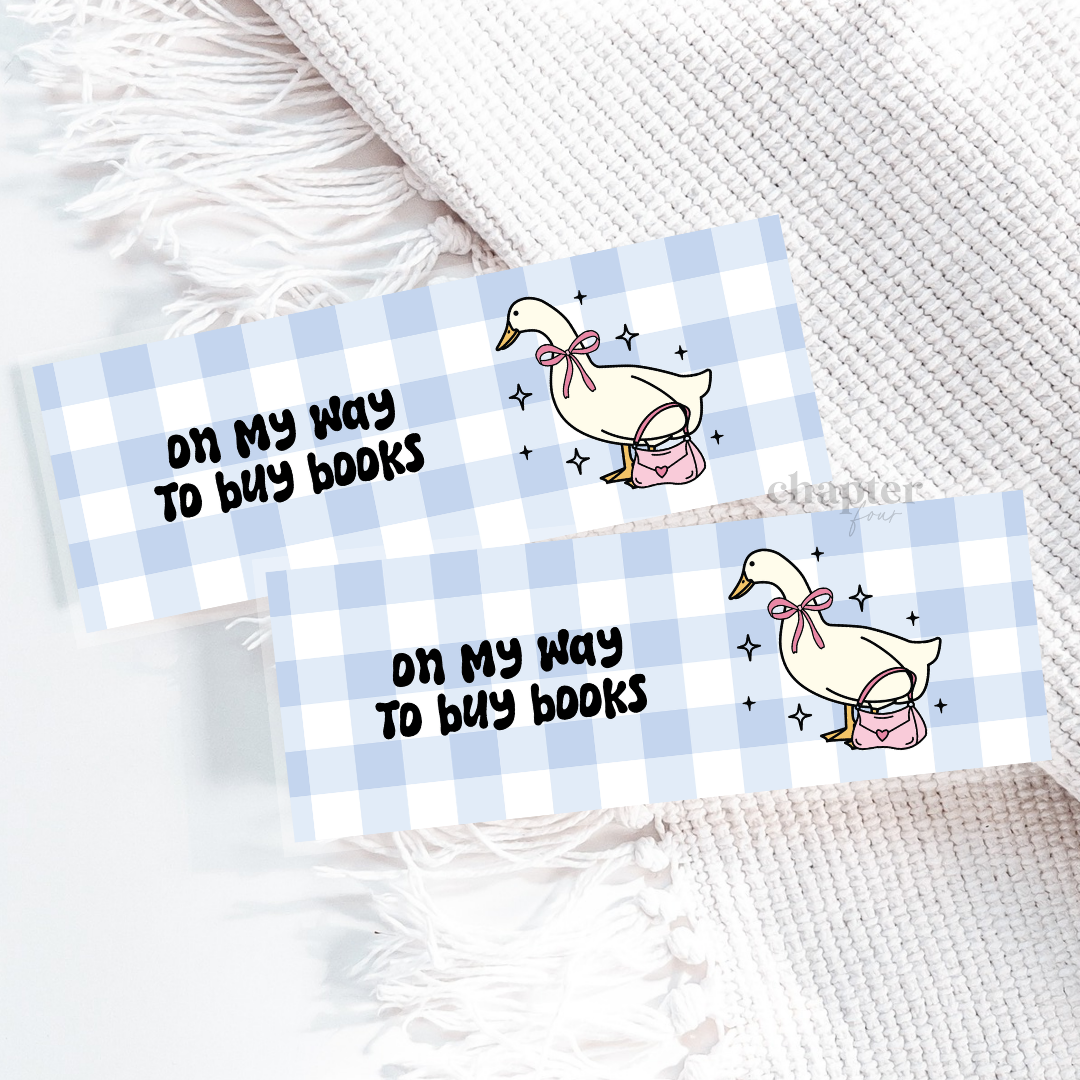 On My Way To Buy Books Bookmark
