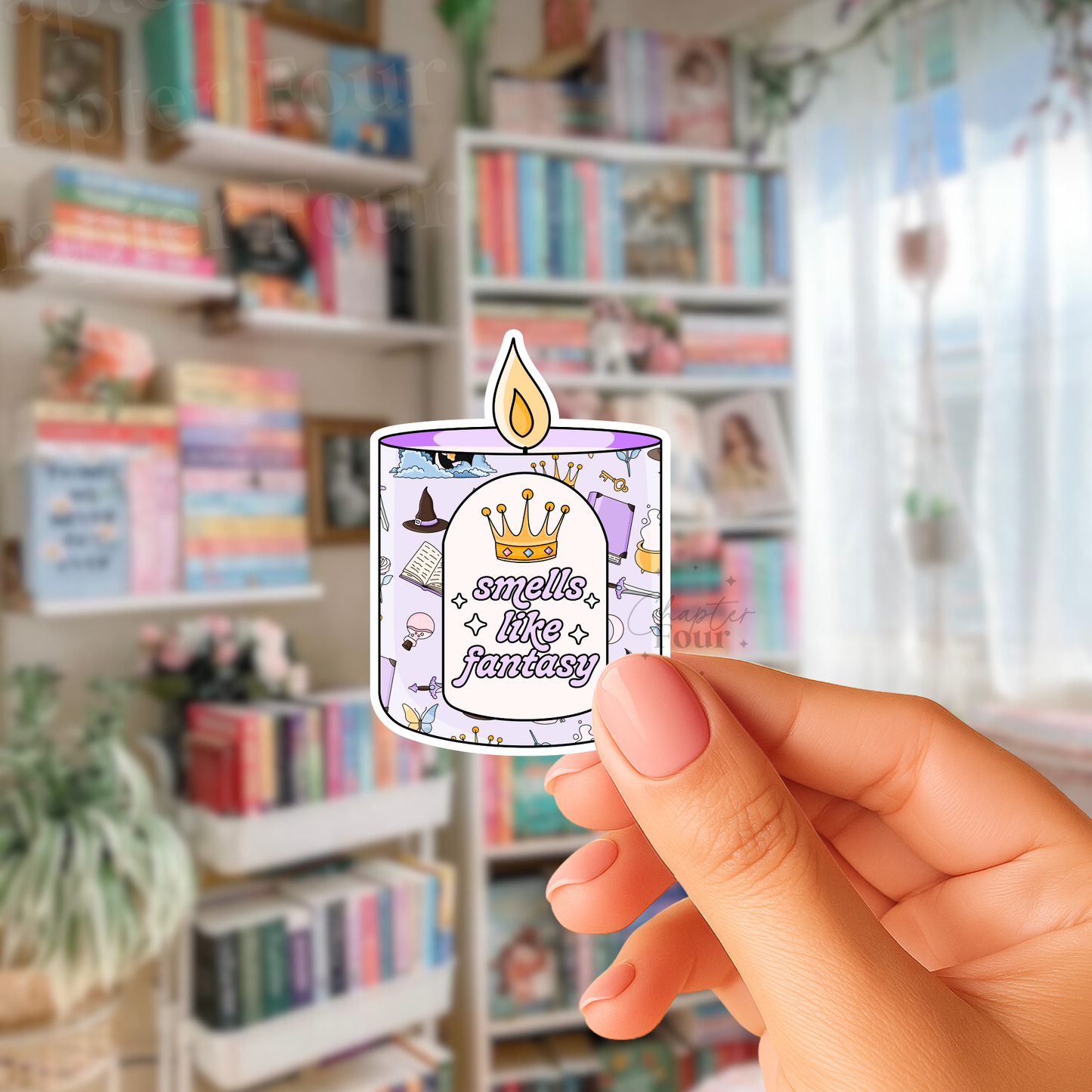 Smells Like Fantasy Candle Sticker