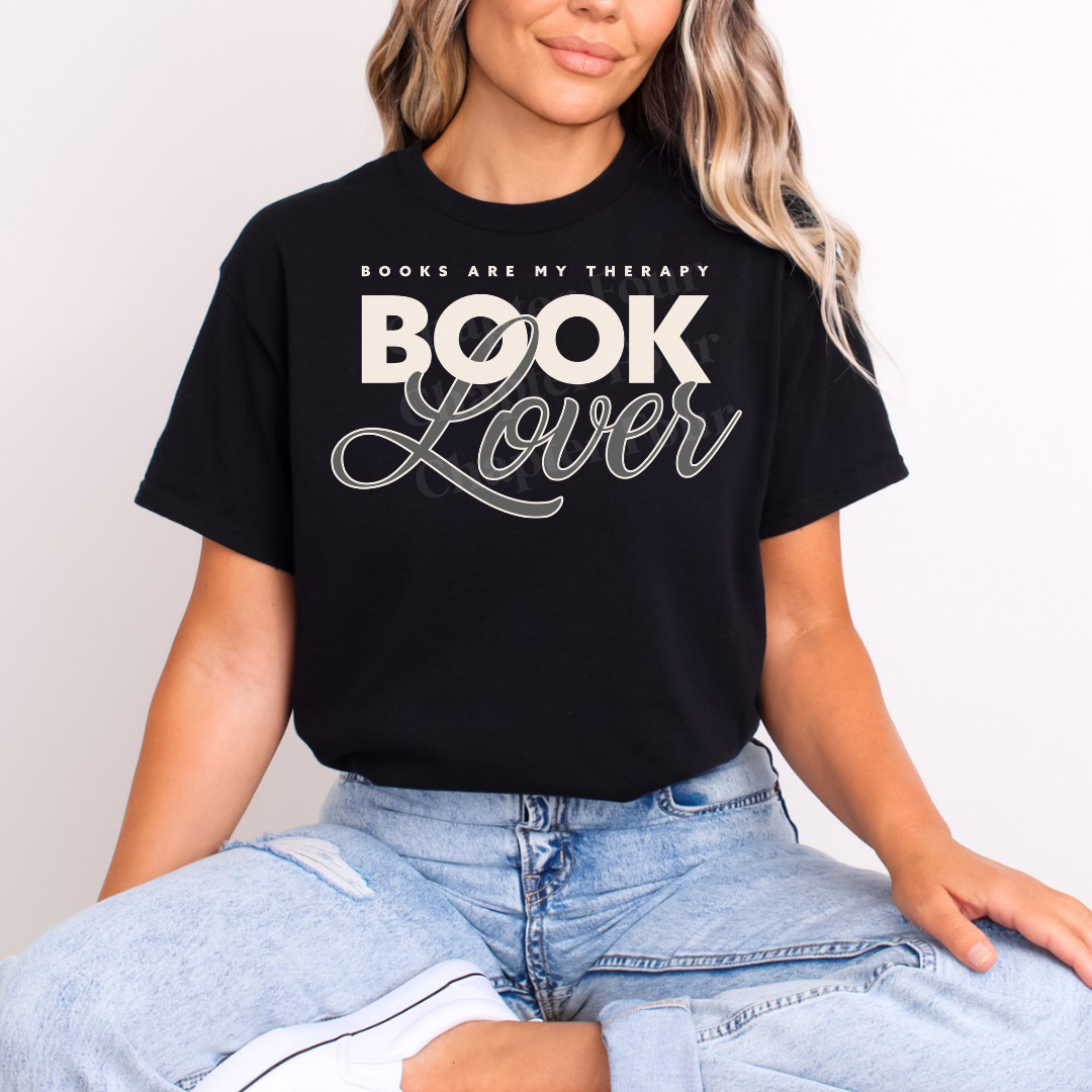 Books Are My Therapy Book Lover T-Shirt