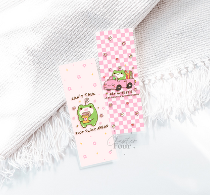 Bookish Frogs Bookmark Set