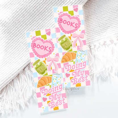 Books & Doing My Best Collage Bookmark