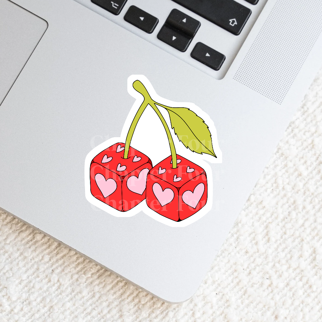 Cherry Dice Sticker