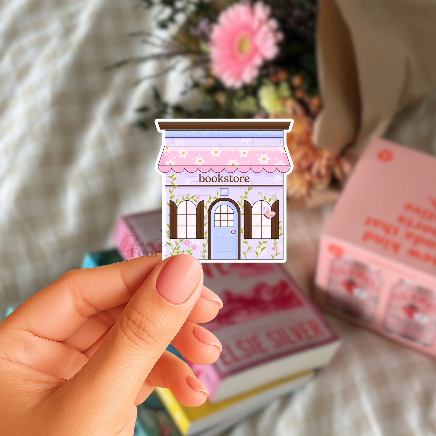 Spring Bookstore Sticker