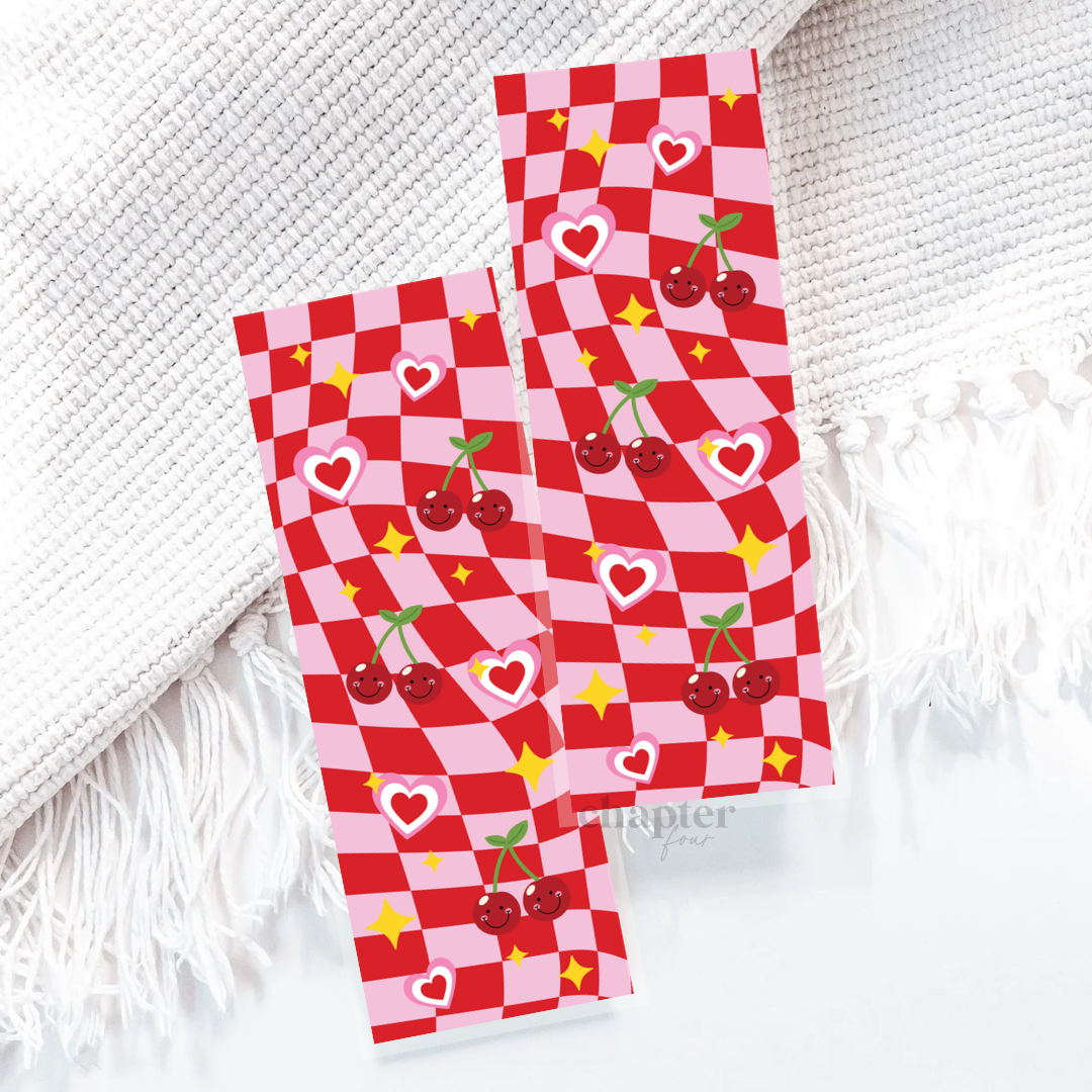 Checkered Cherries Bookmark