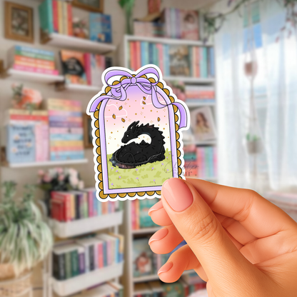 Fantasy Dragon Framed Sticker