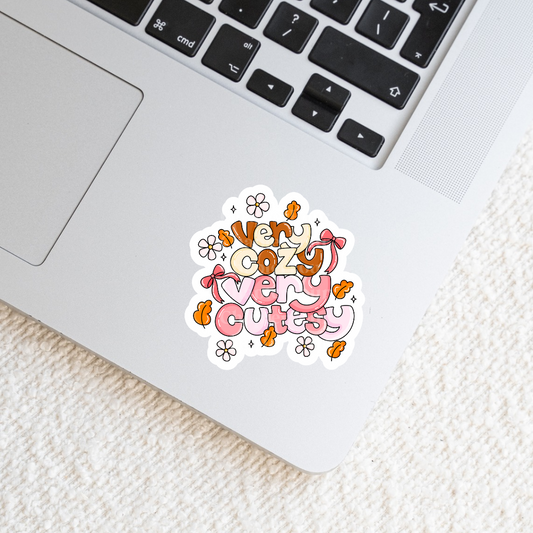 Very Cozy Very Cutesy Sticker