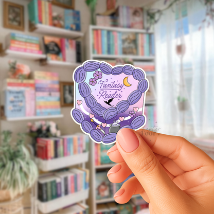 Fantasy Reader Cake Sticker