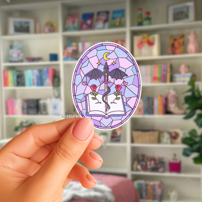 Romantasy Stained Glass Sticker
