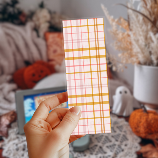 Autumn Plaid Bookmark