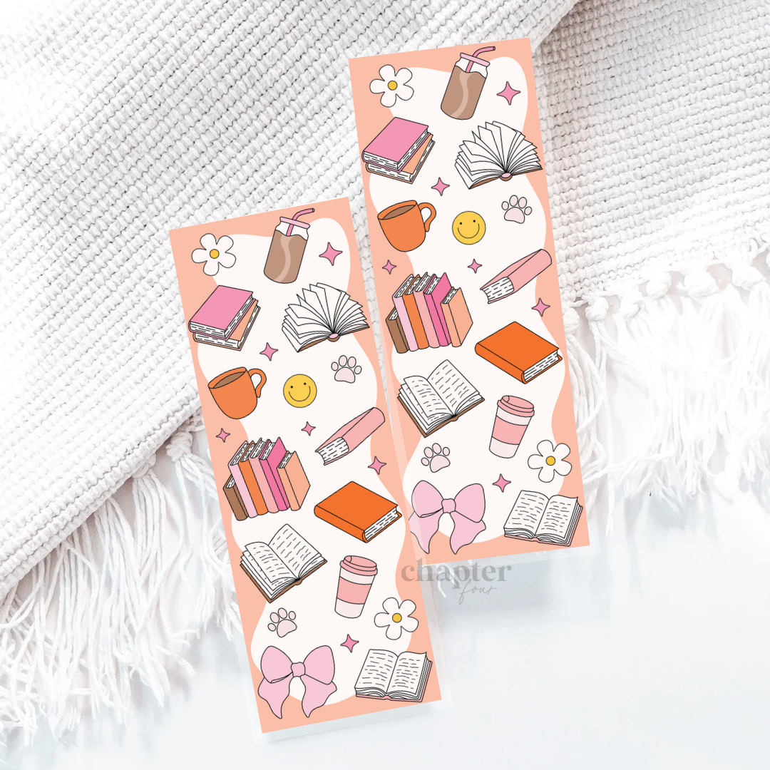 Books & Coffee Bookmark