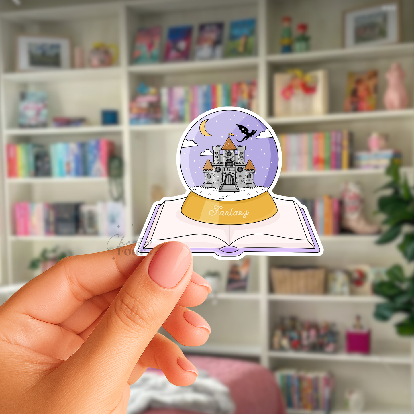 Fantasy Globe Sticker