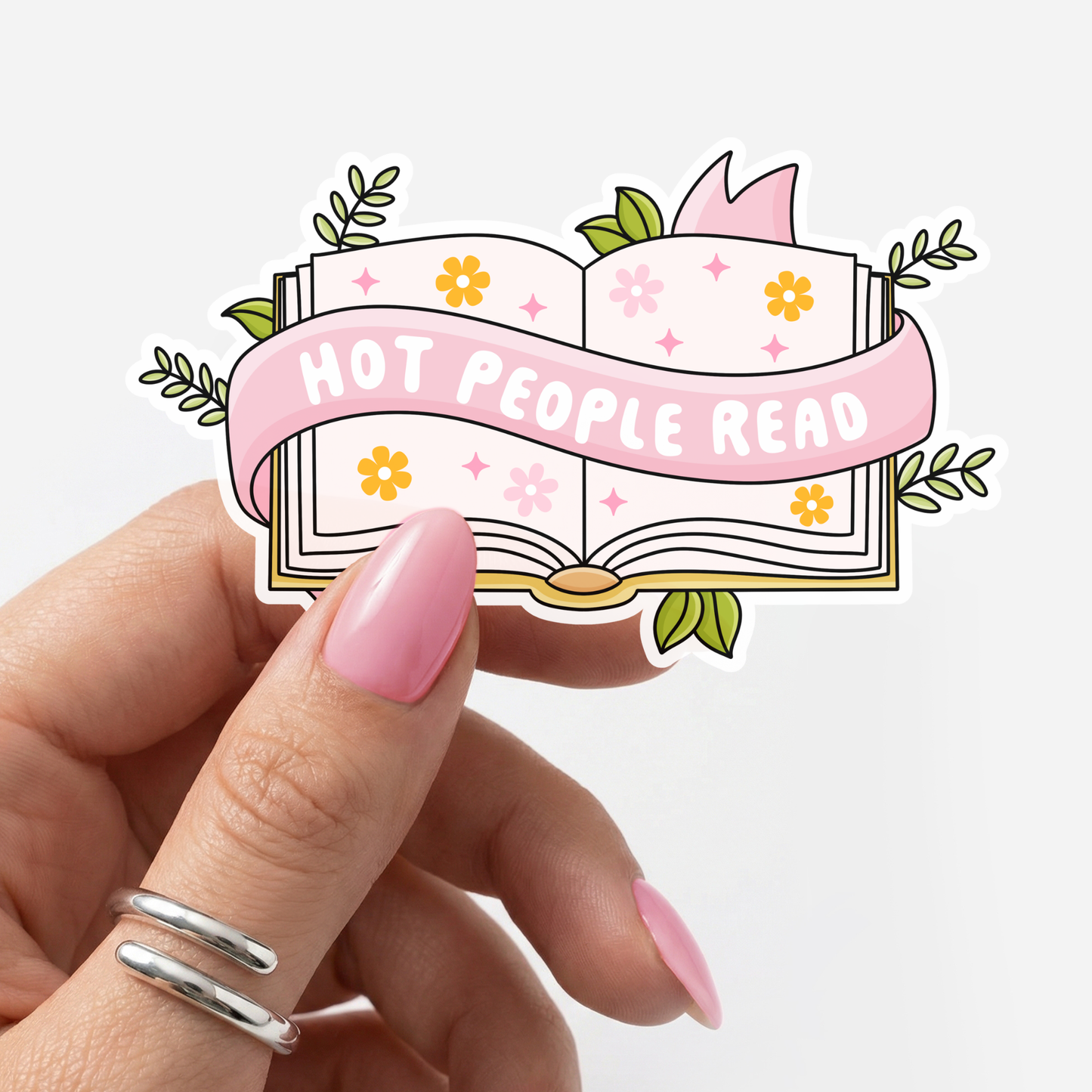 Hot People Read Sticker