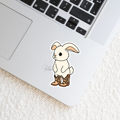 Cowboy Bunny Sticker