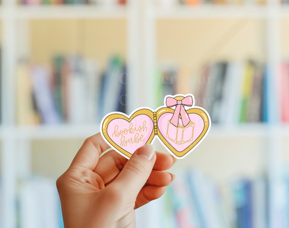Bookish Babe Locket Sticker
