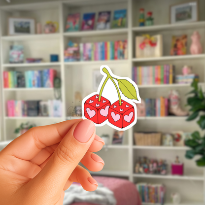 Cherry Dice Sticker