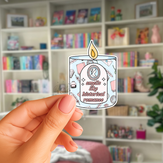 Smells Like Historical Romance Candle Sticker