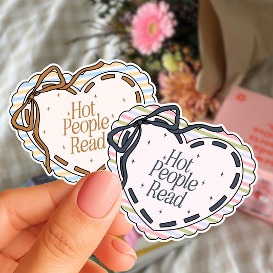 Hot People Read Heart Sticker