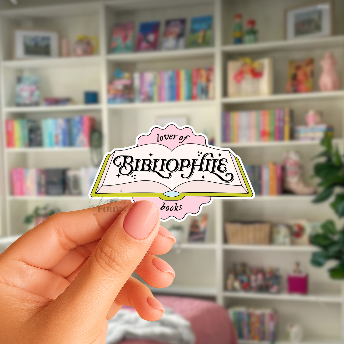 Lover of Bibliophile Books Sticker