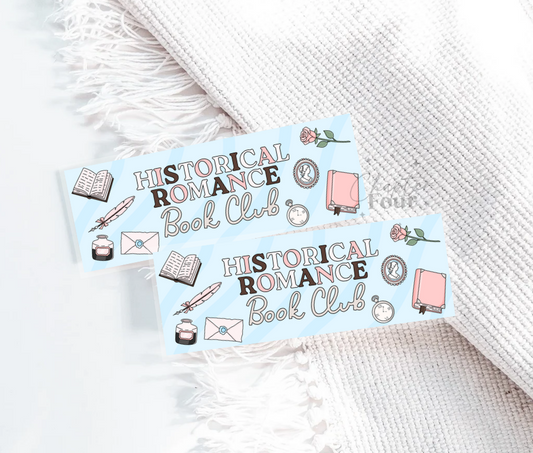 Historical Romance Book Club Bookmark