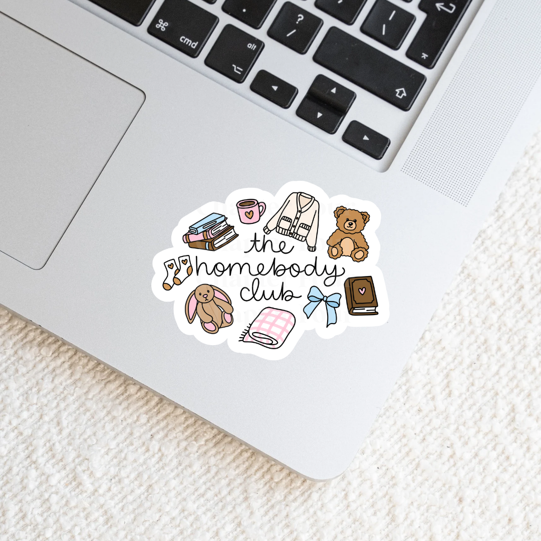 The Homebody Club Sticker