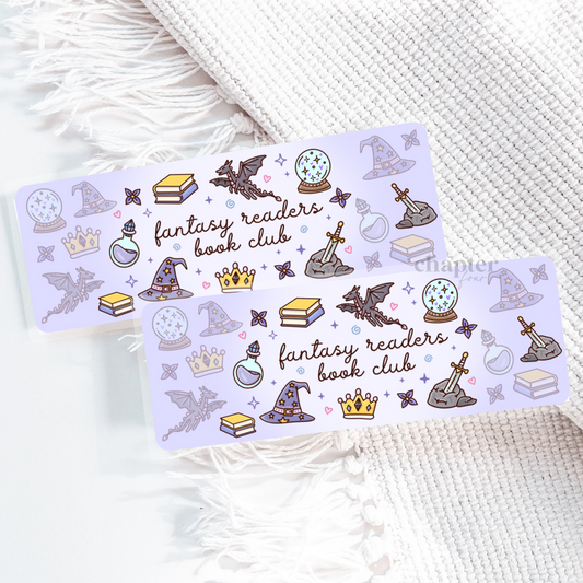 Fantasy Readers Book Club Bookmark