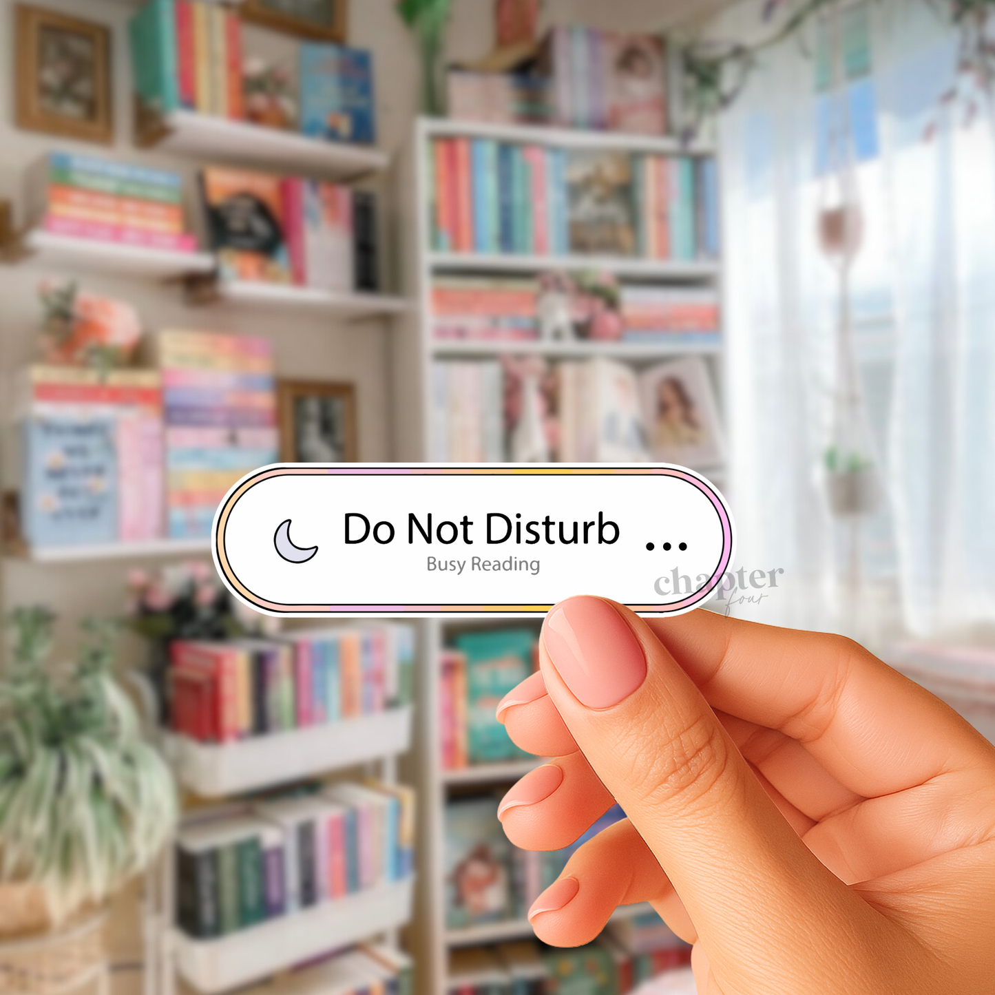 Do Not Disturb Busy Reading Sticker