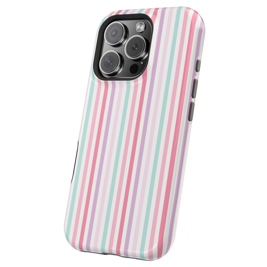 Summer Stripes Phone Case | Magnetic Compatible, Dual Layer Protection