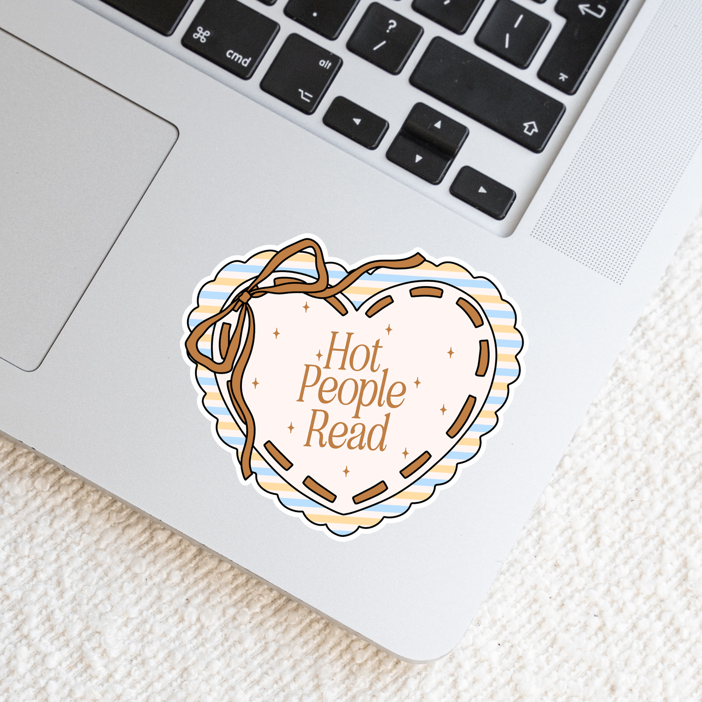 Hot People Read Heart Sticker