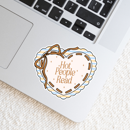 Hot People Read Heart Sticker