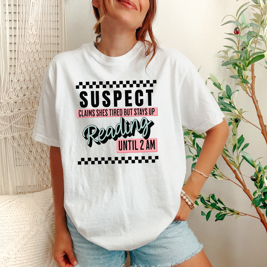 Suspect Reading Until 2AM T-Shirt