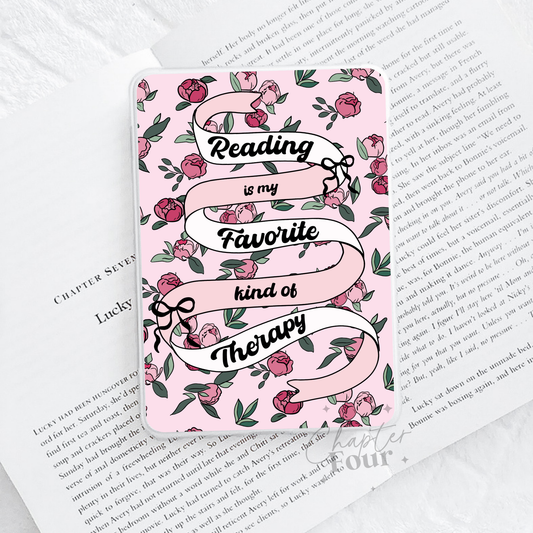 Reading Is My Favorite Kind Of Therapy E-Reader Insert