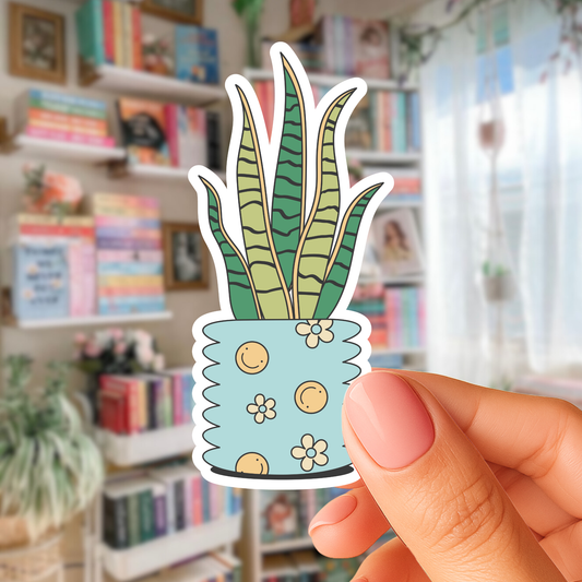 Snake Plant Doodle Sticker