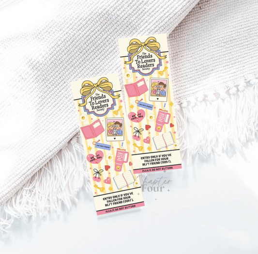 The Friends To Lovers Readers Society Bookmark