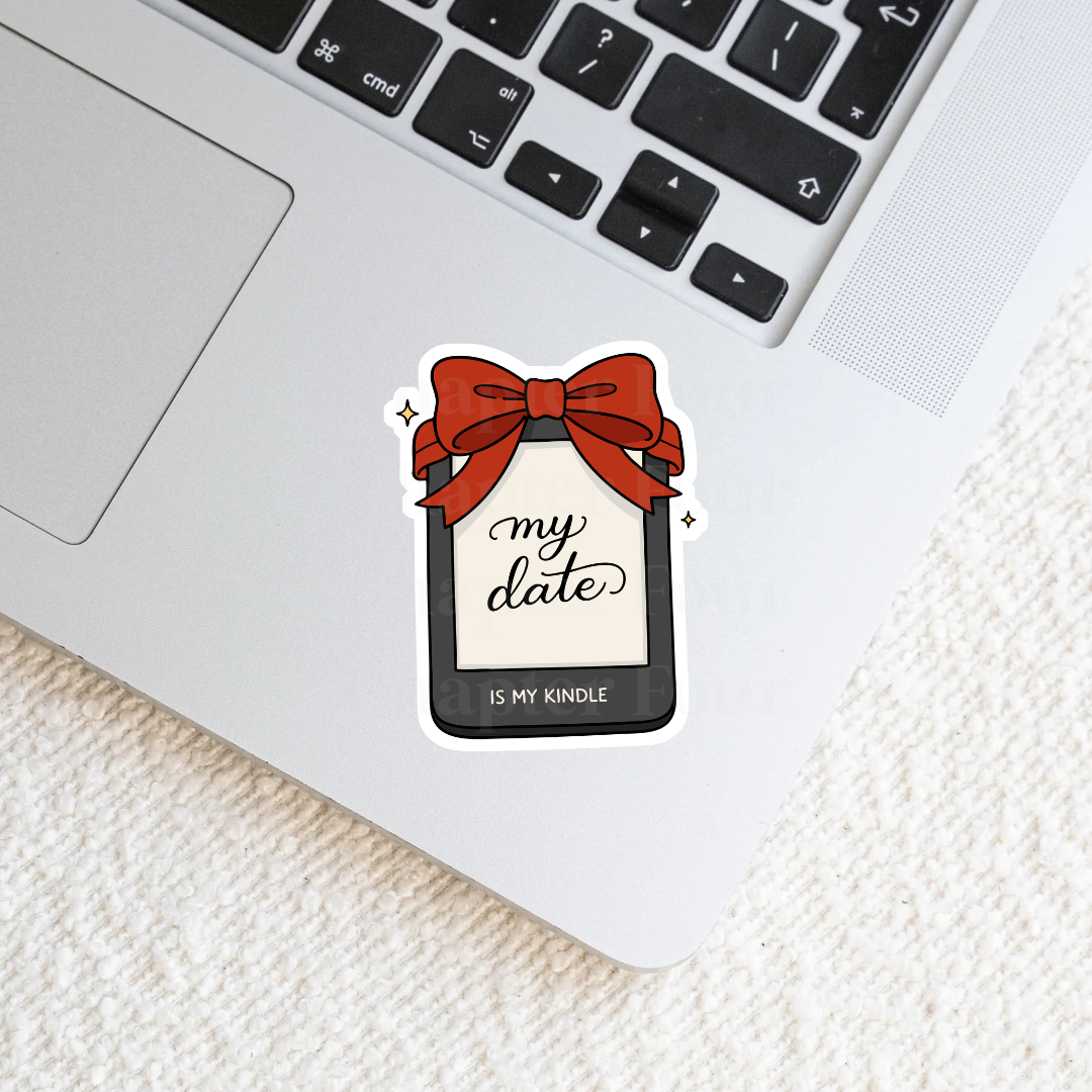 My Date Is My Kindle Sticker