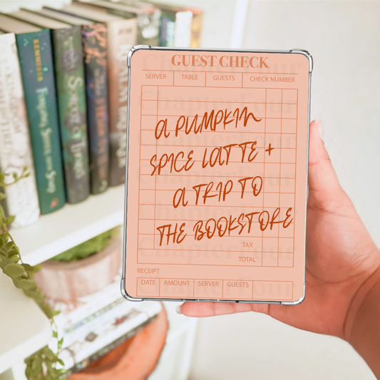 A Pumpkin Spice Latte & A Trip To The Bookstore Kindle Insert