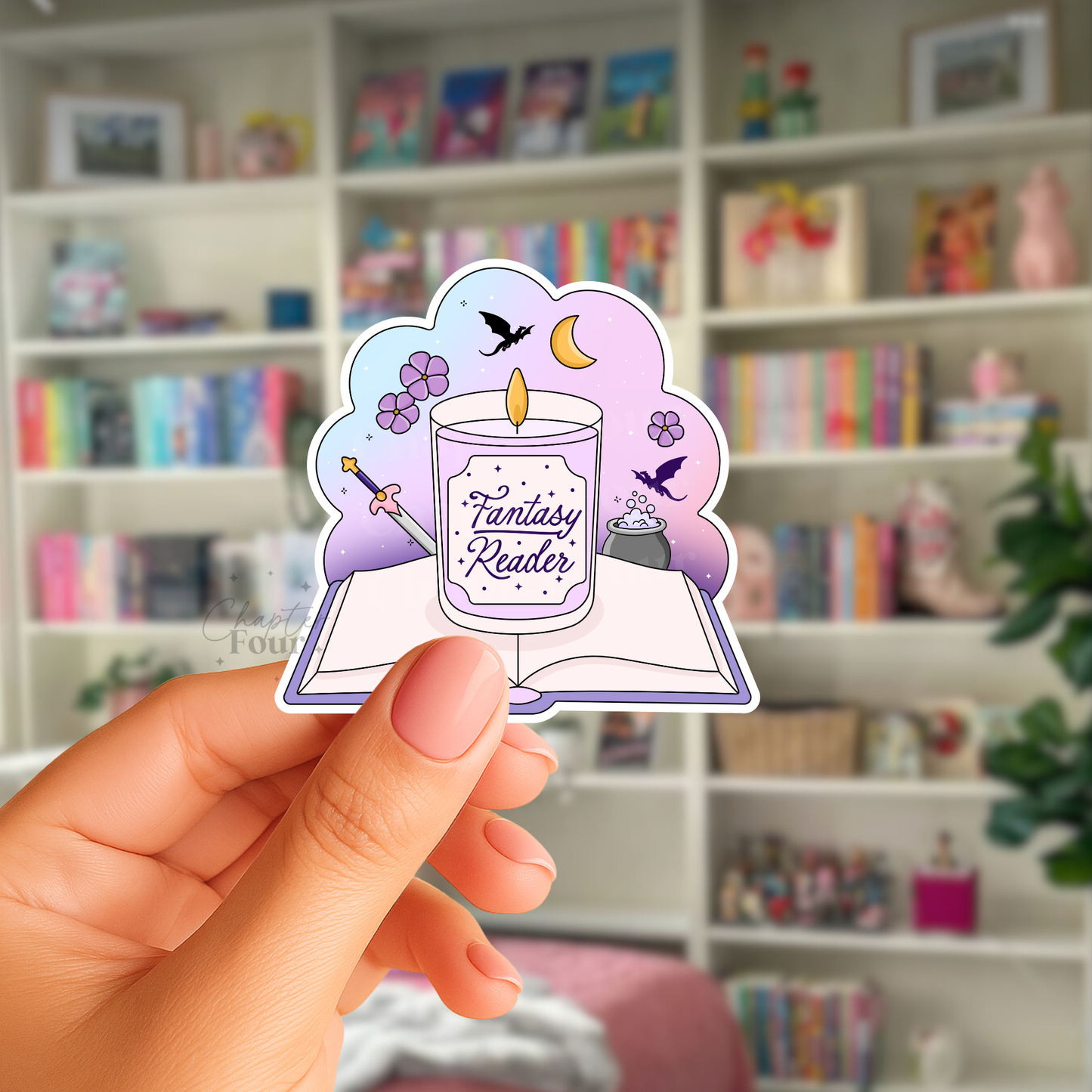 Fantasy Reader Sticker