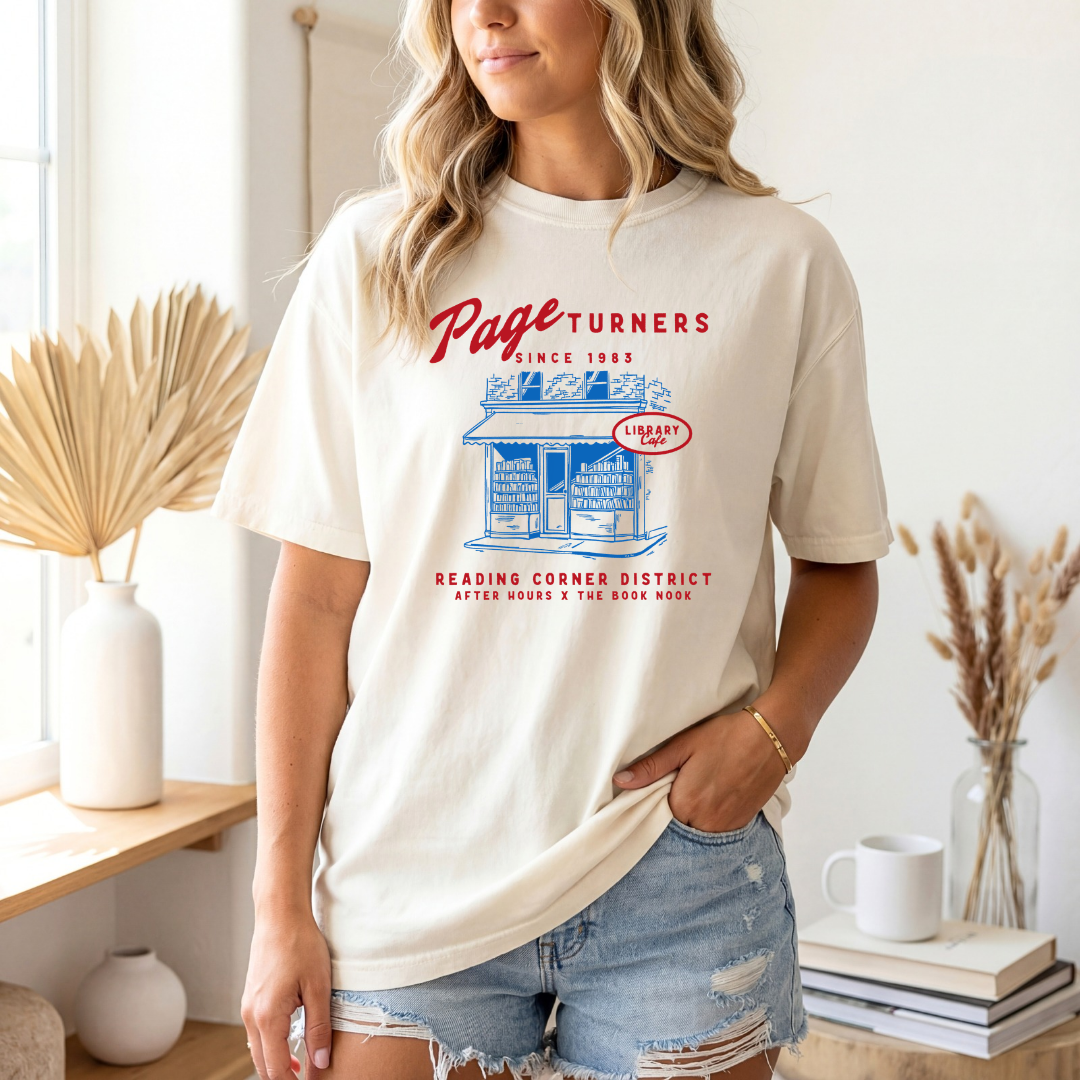 Page Turners Library Cafe T-Shirt