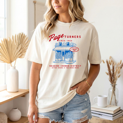 Page Turners Library Cafe T-Shirt