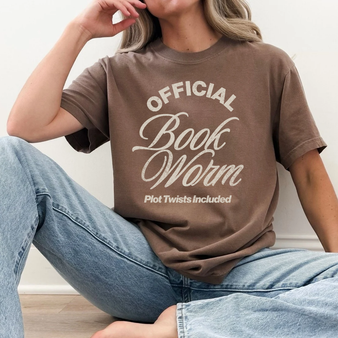 Official Book Worm Plot Twists Included T-Shirt