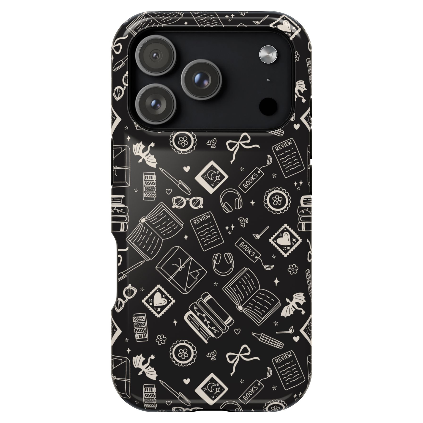 Bookish Doodles Phone Case | Magnetic Compatible, Dual Layer Protection