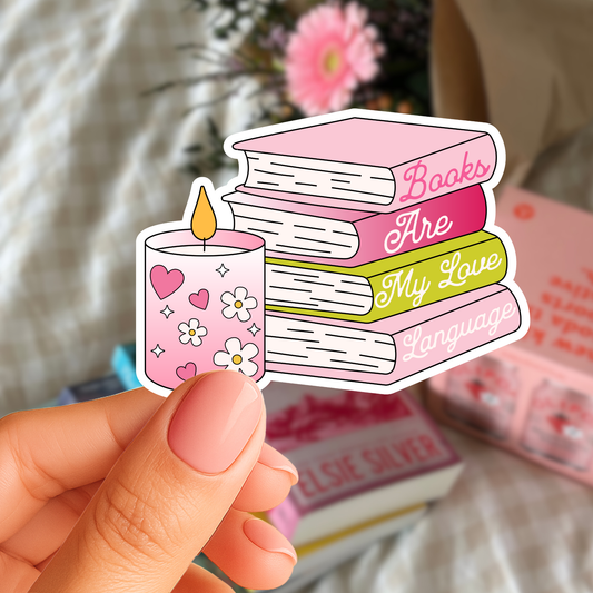 Books Are My Love Language Sticker